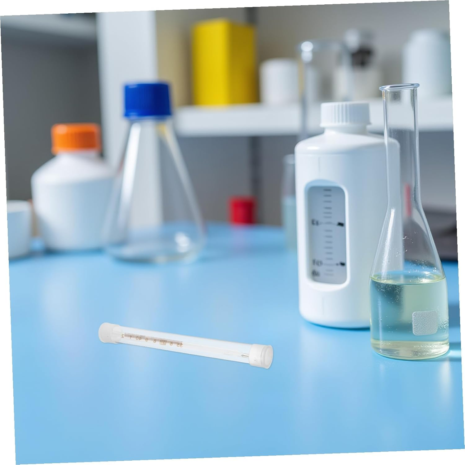 10Pcs Thermometer Storage Tubes Protective Plastic Organizer Case for Travel and Home Use round Container for Safe Handling and Drop Protection