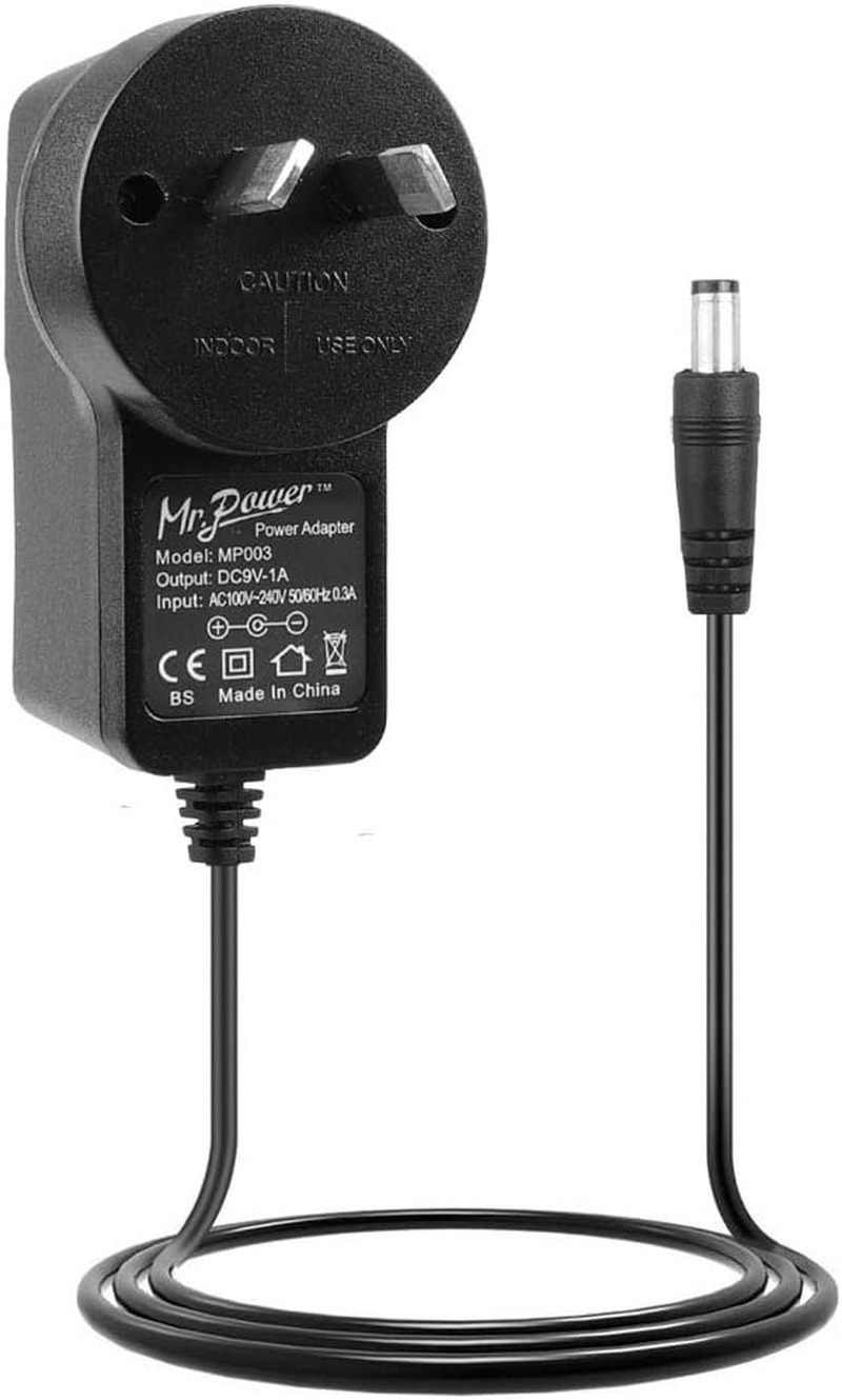 Mr.Power Guitar Effects Power Supply Adapter 9V DC 1A (1000Ma) with Daisy Chain Cord Cable Free Insulated Cap (With 6 Way Cable) image number 3