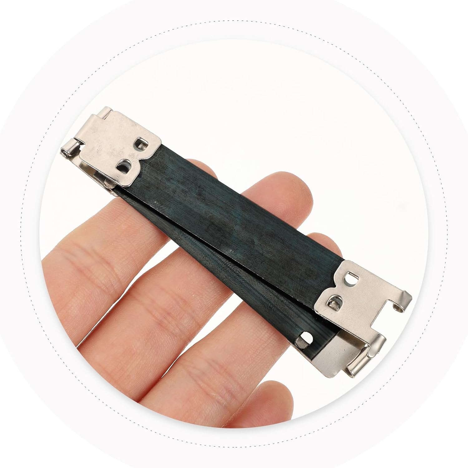 SHINEOFI 20Pcs Flexible Frame Kiss Buckle DIY Bag Flex Frame Metal Internal Flex Frame Purse Flex Frames Silver Handbag Metal Wallet Coin Purse Bag Spring Clip Shrapnel Clip Iron Hardware