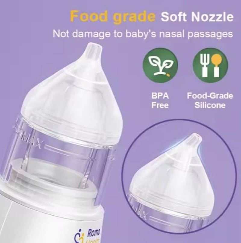 Electric Nasal Aspirator for Infants and Toddlers, Nose Cleaner, Mucous/Snot/Booger Sucker image number 4