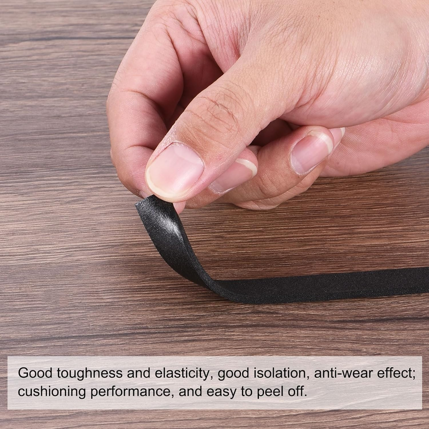 Coehaopike 2 Rolls 5M/16.4Ft Sealing Foam Tape, 1Mm Thick Single Sided Weather Stripping Door Furniture Seal Strip for Window Pipes Insulation (White) image number 2