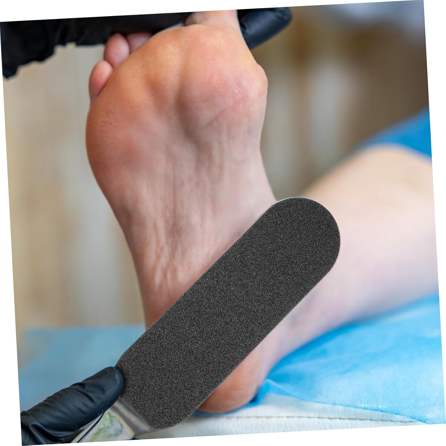 PLAFOPE 20Pcs Foot File Replacement Adhesive Pads Coarse Fine Grits Self-Adhesive Foot Care Pumice Stones Sheets image number 4