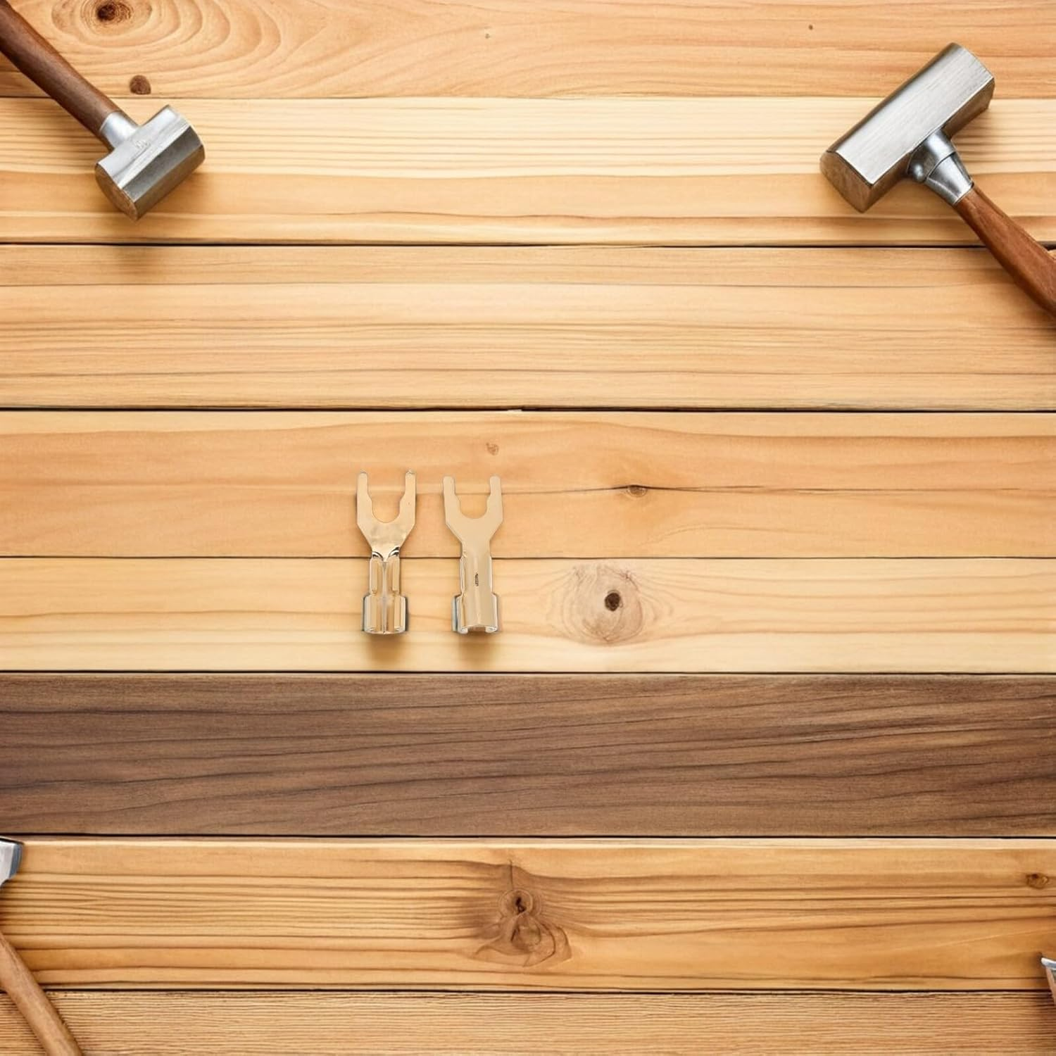 2Pcs Hifi Speaker Spade Connectors Y-Type Banana Plugs for Audio Home Theater and Recording Studios Speaker Wire Adapter with Stable Signal Transmission and Versatile Compatibility image number 2