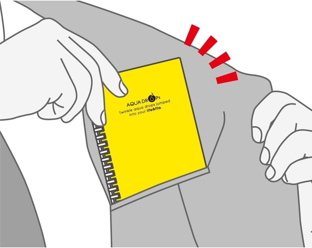 Lihit Lab N1664-8_10 Twist Notebook, A6, 17 Holes, 30 Leaves, Blue, 10 Packs image number 3