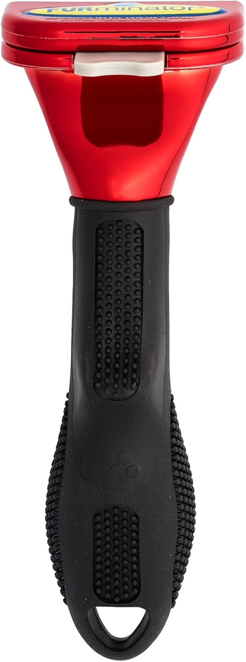 Furminator Deshedding Brush Comb Tool for Long Hair Small Dogs, Metallic Red image number 2