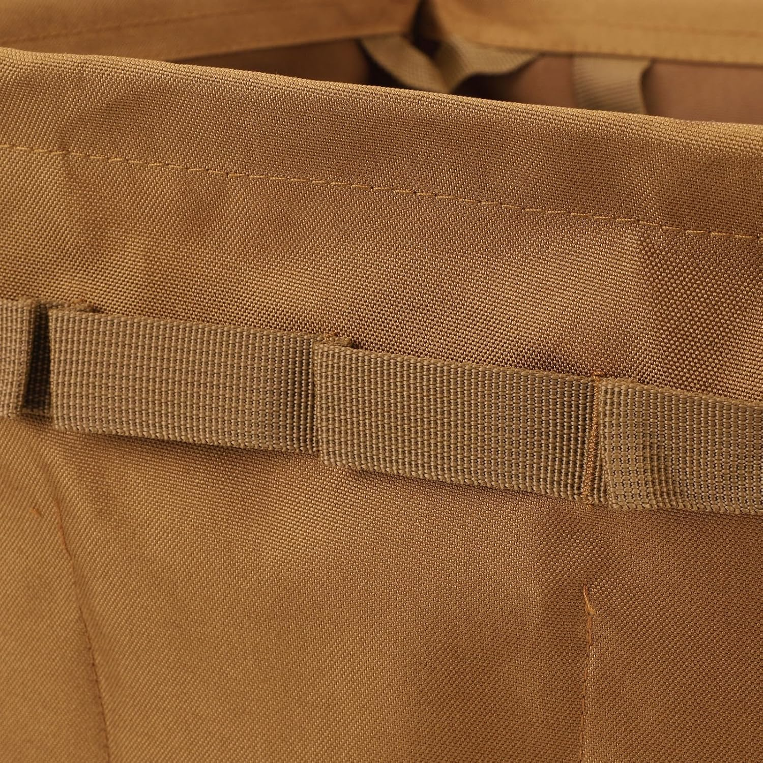 Arborist Throw Line Storage Cube, 33L Large Capacity Easy Throwline Folding Cube, Outdoor Foldable Oxford Cloth Trash Can, Tree Climbing Gear Throwline Box for Camping (Khaki) image number 2