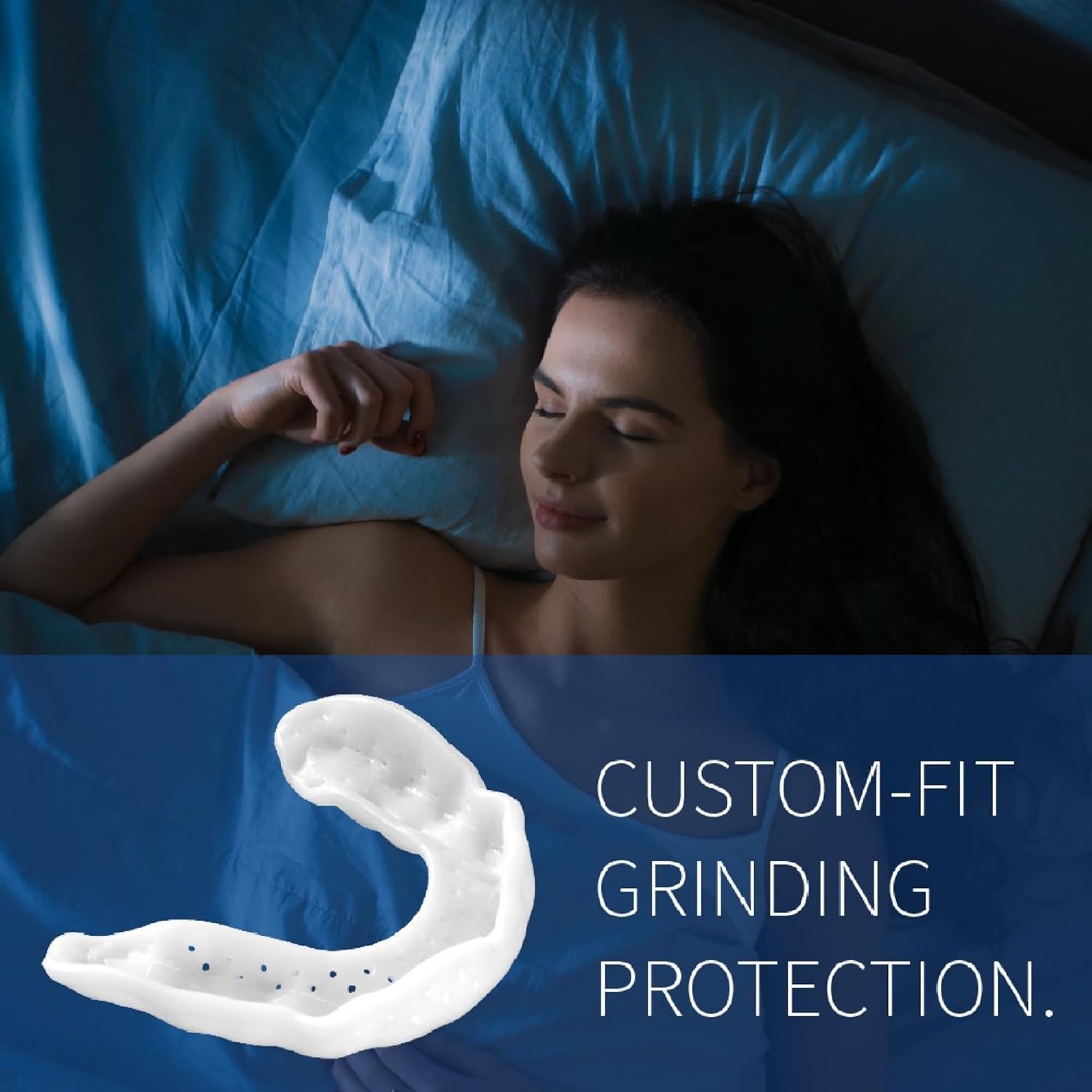 Sova 3D 1.6Mm Night Guard Custom-Fit Dental Mouth Guard, Snow White image number 2