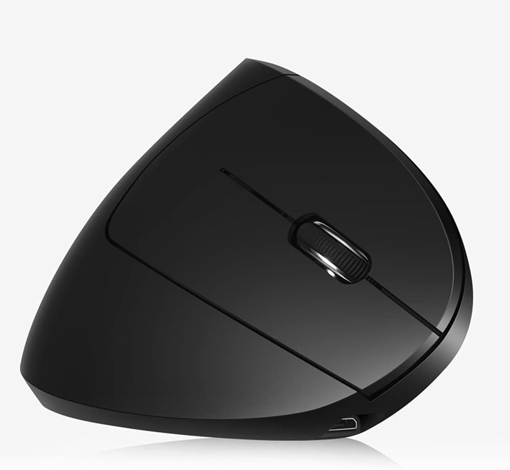 2.4G Wirel Ve Cal Mouse Rechargeable Upright Ergonomic Mouse 3 Adjustable Dpi Levels Flowing Light Plug N Play, Pink Pink