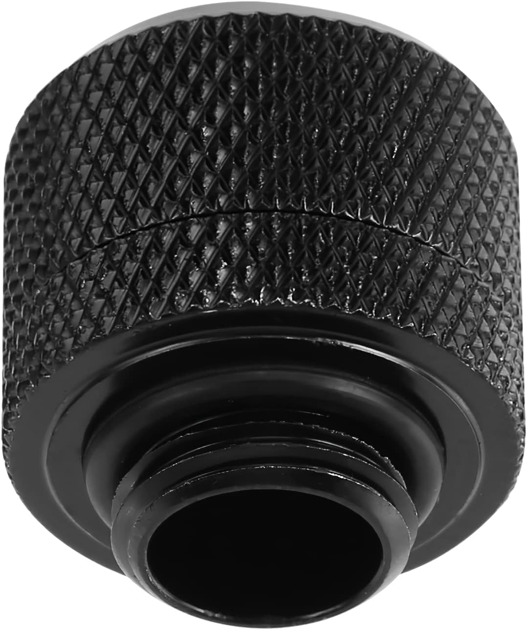 Dracaena.Io 6 Pack G1/4" Thread to 3/8" ID, 5/8" OD Compression Fitting for Soft Tubing, Soft Tube Connectors for Computer Water Cooling System, Black image number 6