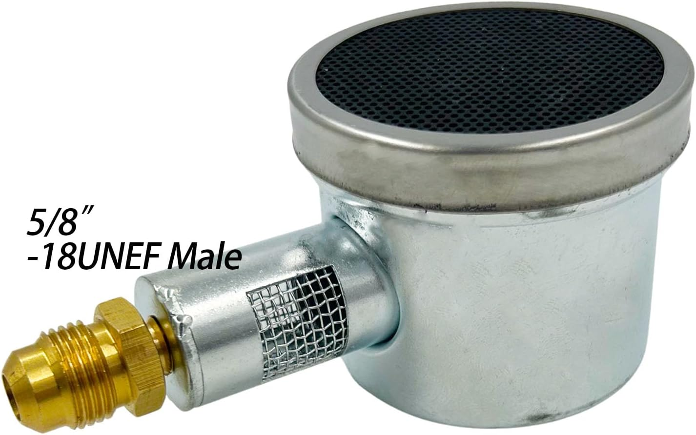 MENSI Outdoor Propane LP Gas Glass Tube Patio Heater Parts Porch Deck Heater Steel Repalcement Infrared Ceramic Burner with Orifice Kit 42000 BTU image number 2