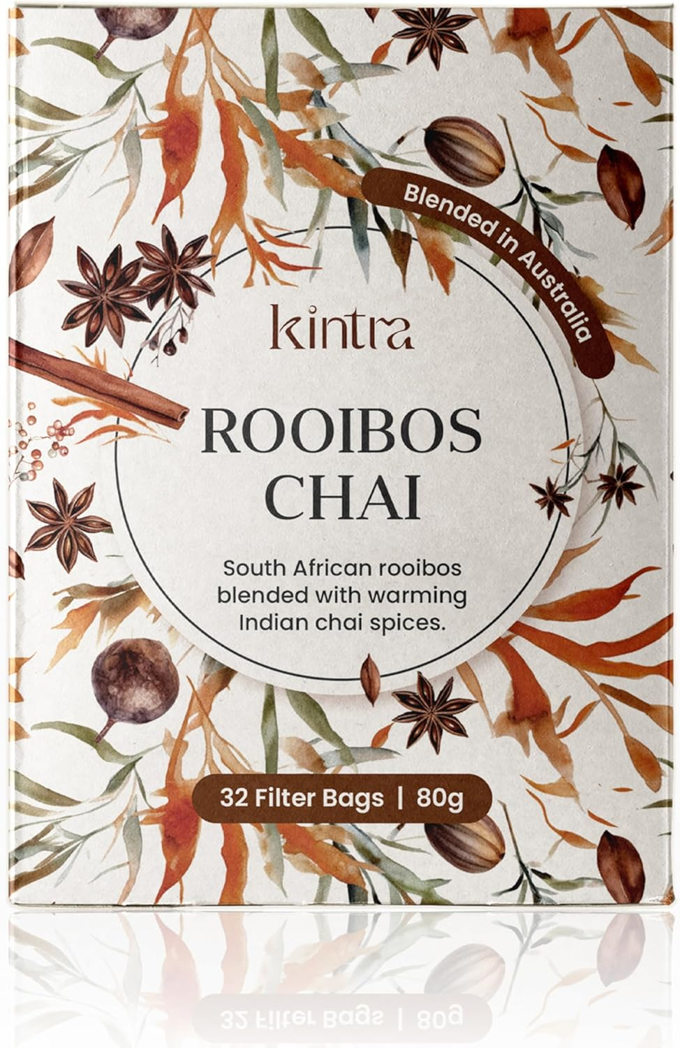 Kintra Foods African Rooibos Filter Teabags, 32 Count (80G) | South African Red Rooibos Tea Bags | Naturally Sweet Herbal Infusion | Caffeine Free Herbal Tea, No Additives, No Sugar image number 5