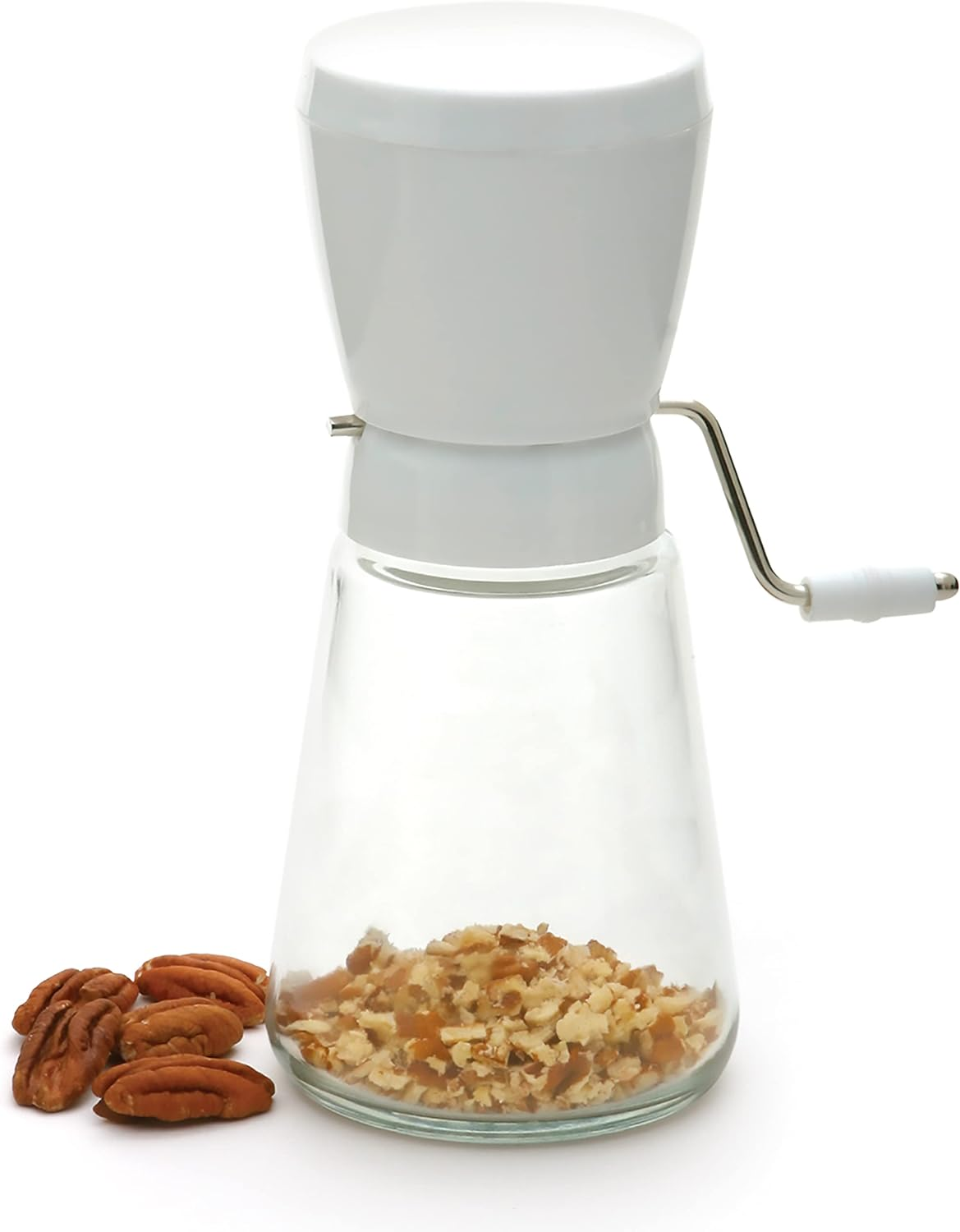 Norpro Hand Crank Nut Walnut Almond Peanut Chopper Cutter Grinder Time Saver