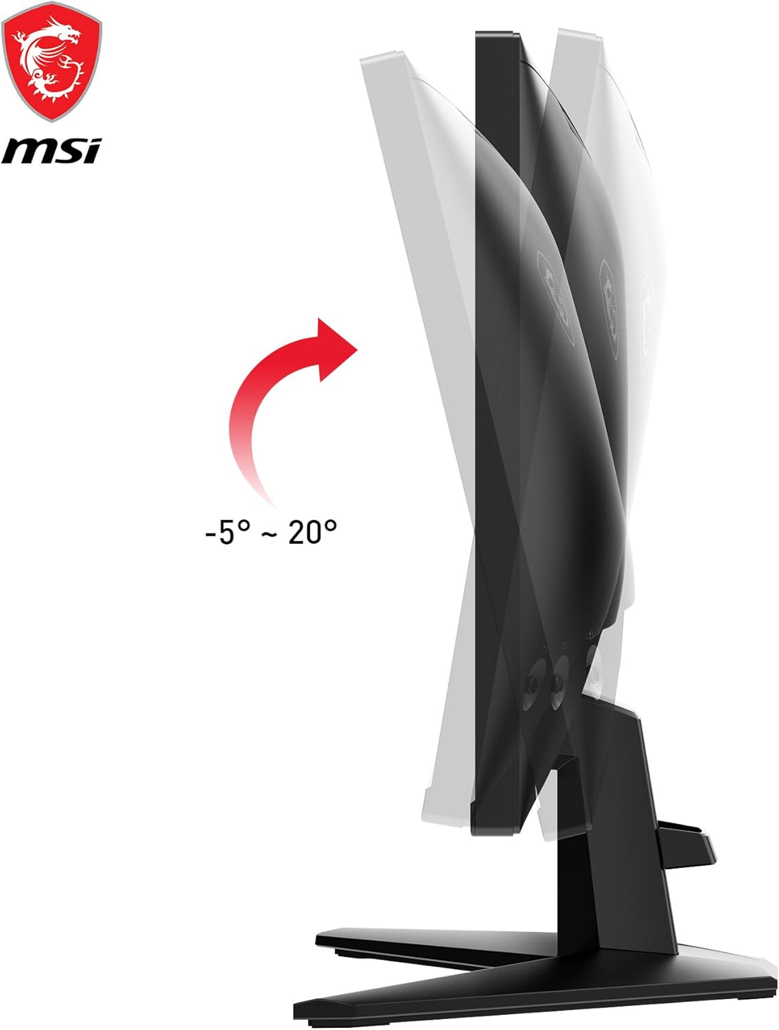 MSI G255F 24.5 Inch FHD Gaming Monitor - 1920 X 1080 Rapid IPS Panel, 180 Hz / 1Ms (Gtg), 99% Srgb Colour Gamut, Adaptive-Sync - DP 1.2A, HDMI 2.0B CEC image number 3