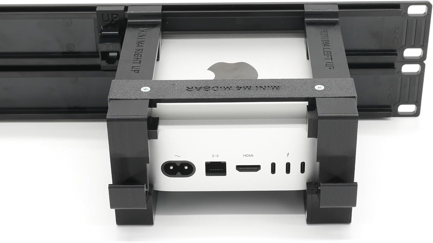 Thingsnrack Rack Mount for 2 Pcs Apple Mac Mini M4 with Remote On/Off Button and 2X RJ45 Ethernet Keystones (2X Mac Mini M4) image number 1