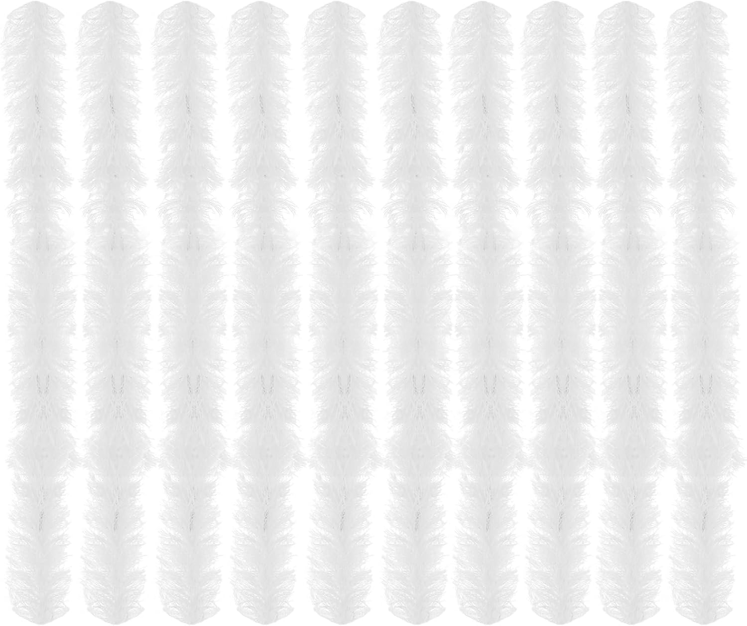 10 Pcs Feather Boas Artificial Fluffy Boas 5Ft Pink Rose Feather Boa Set for Women Girls Costume Halloween Christmas Wedding Birthday Party Bulk