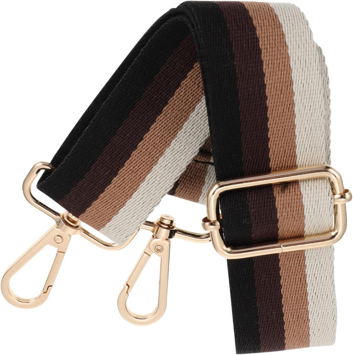 AKOOSY Adjustable Thick Brown Cotton Bag Shoulder Strap Replacement for Women Handbag Shoulder Belt DIY Crossbody Use