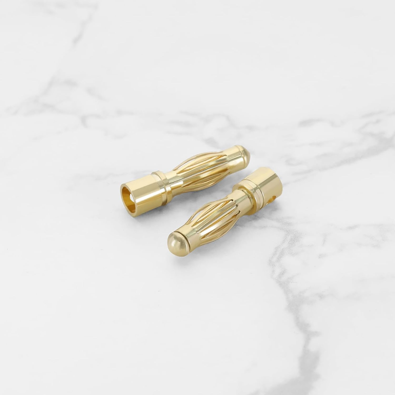 SING F LTD 40X 4Mm Banana Plug Female and Male Connector Gold-Plated Copper Material for RC Helicopter Motor, Golden image number 2