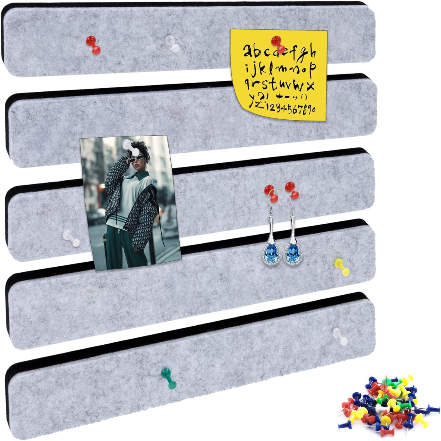 Bulletin Board Cork Board Cork Boards for Walls Cork Board for Office Pin Board Bulletin Boards for Walls (Brown) - Brown image number 5