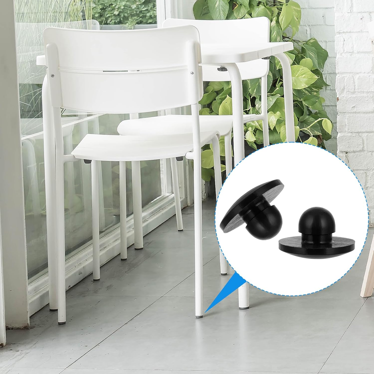 10Pc Silicone round Snap-In Locking Furniture Hole Plugs - 5Mm Rubber Plugs for Screw & License Plate Holes image number 2