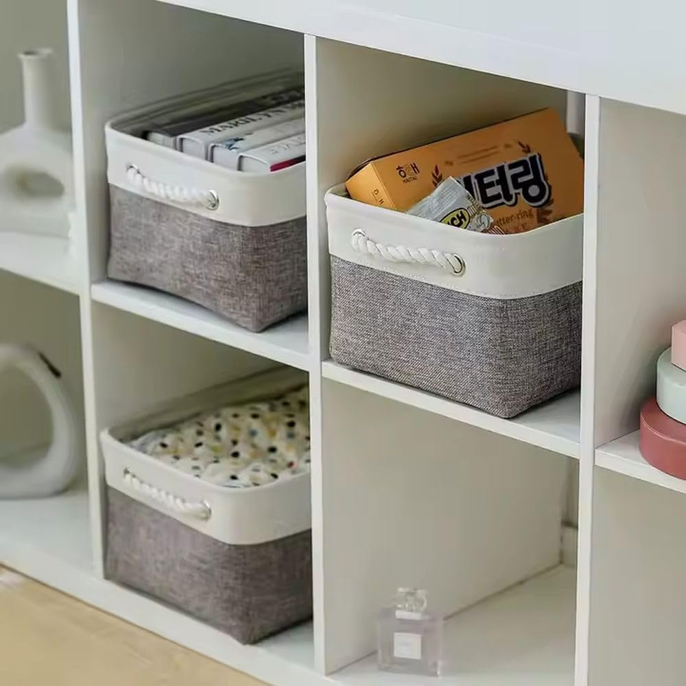 Storage Baskets, Towel Basket for Bathroom, Organizer Basket for Living Room, Storage Basket for Home Organization Foldable Storage Baskets, Closet Storage Bins, Small Laundry Baskets, 41*31*21 image number 6