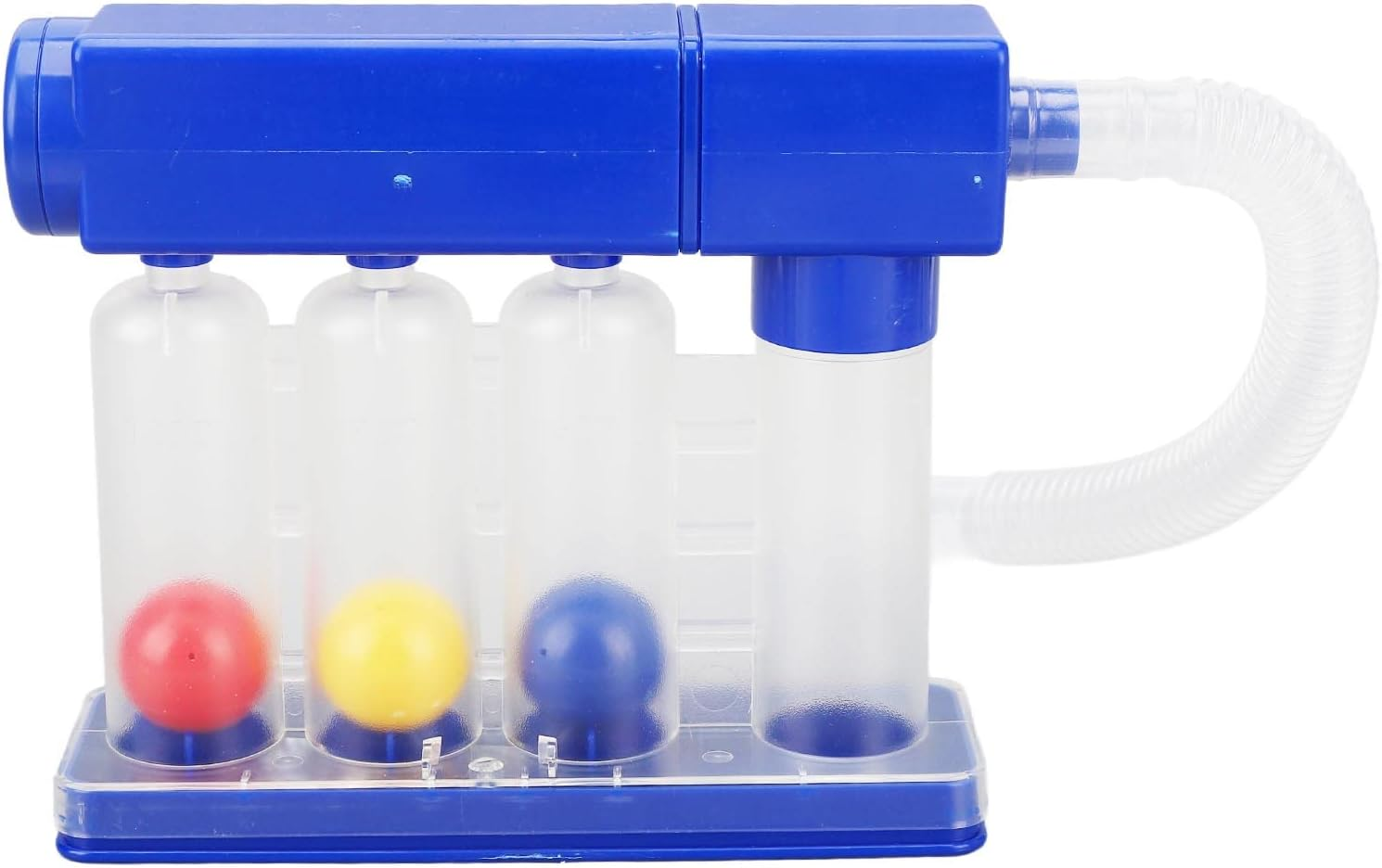 Deep Breathing Lung Exerciser, 3 Color Coded Balls, 600Cc to 1200Cc Breath Measurement System, Deep Breathing Exercise for Lung Recovery, Deep Breathin Training for Most People image number 1