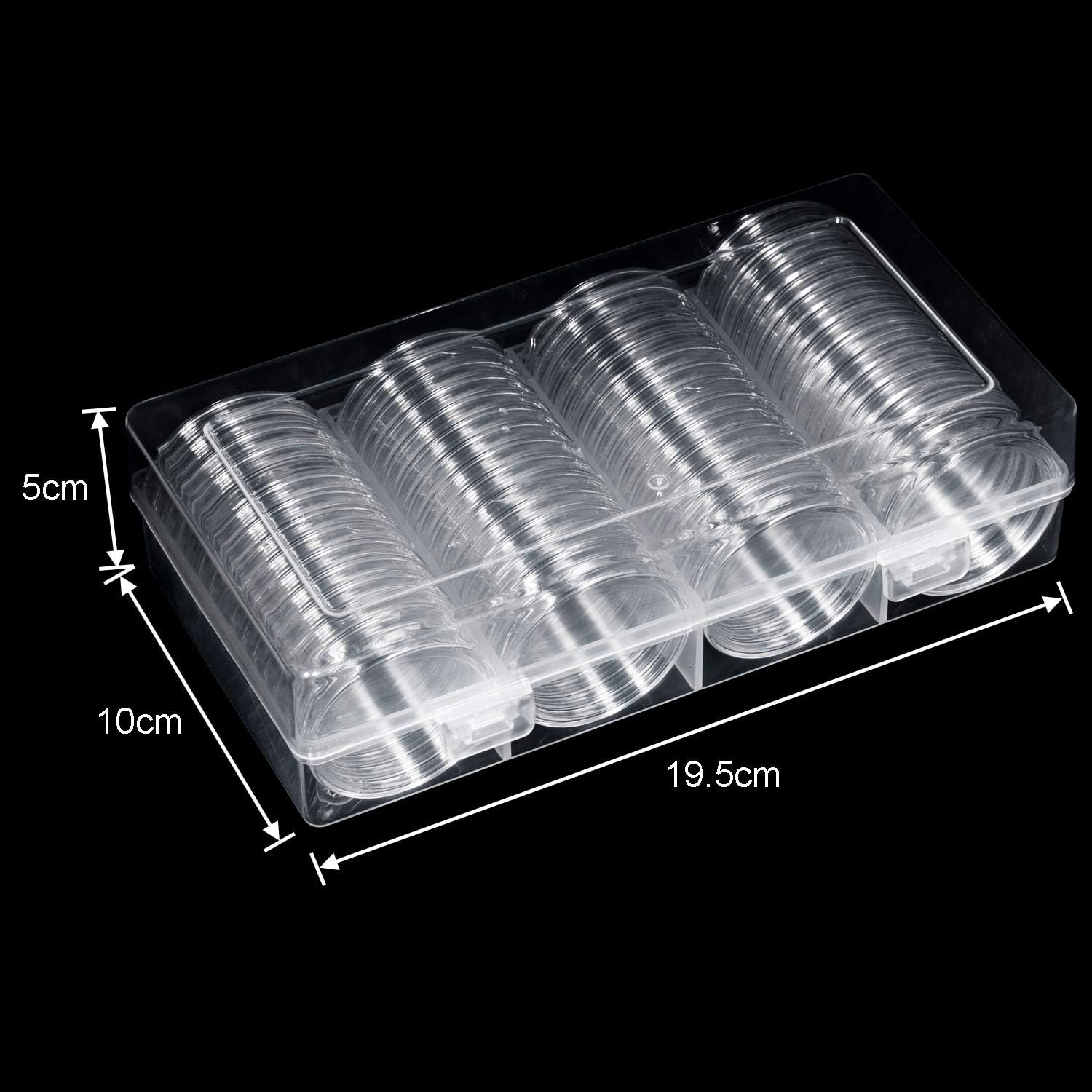FRIMOONY 41Mm Coin Capsules, with Foam Gasket and Plastic Storage Box, for Coin Collection image number 4