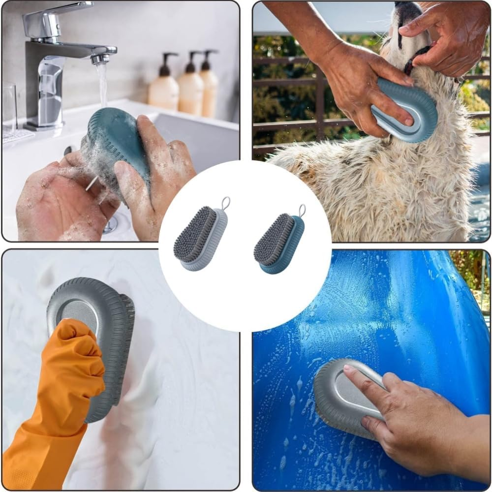 DACUAN 2 PCS Heavy Duty Nail Brush for Cleaning Fingernails, Durable Stiff Bristles Nail Scrub Brush，Nail Cleaning Brush for Hands, Nails, Feet, Elbows and More image number 1