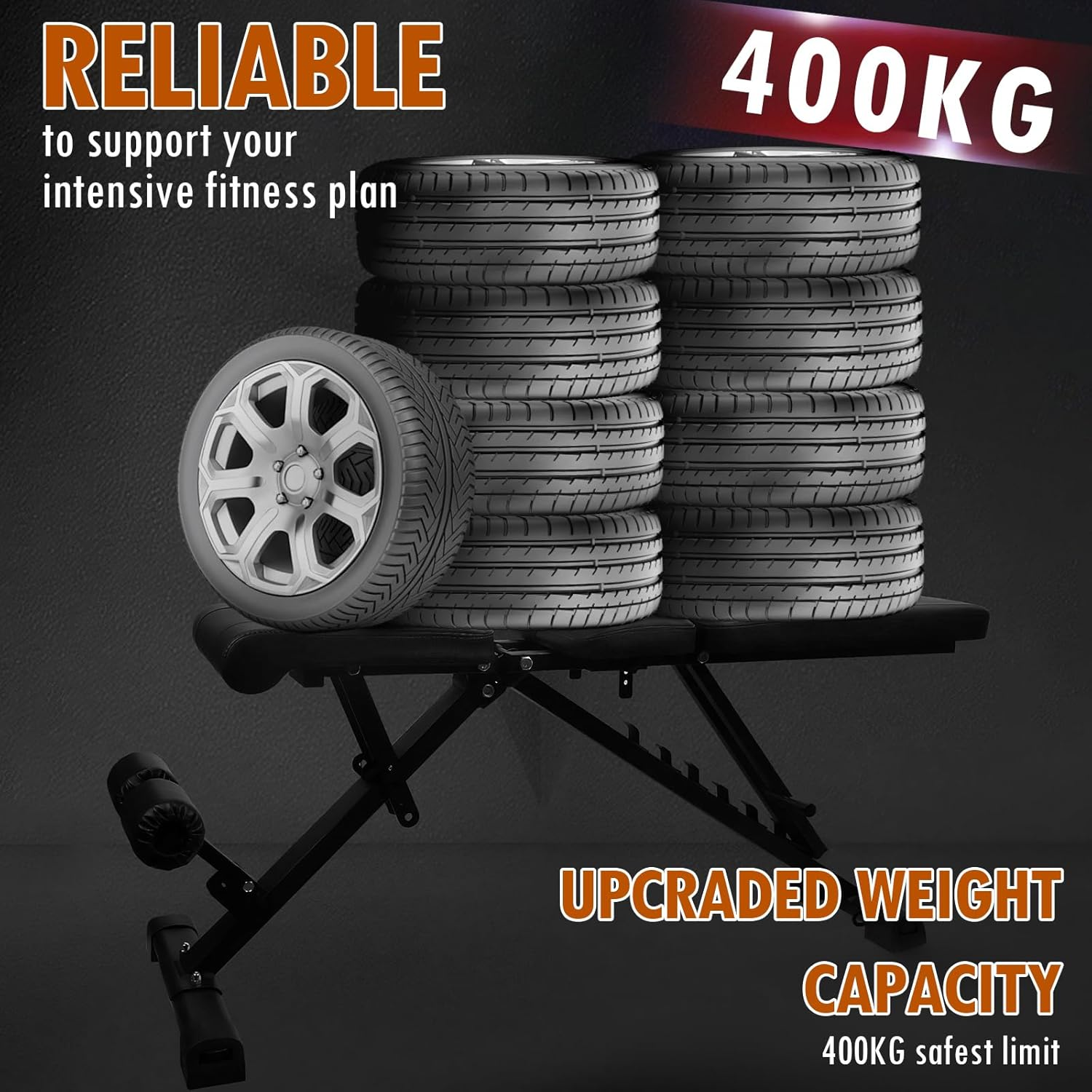 Adjustable Weight Bench Full Body Workout Multi-Purpose Foldable Strength Training Benches Decline Incline Bench for Home Gym image number 2