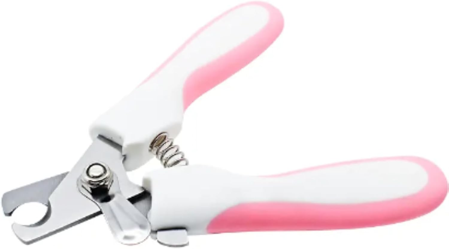 Pet Nail Clippers and Safety Guard to Avoid over Cutting Nails & Nail File (2 Piece Set), Sturdy Non Slip Handles & Sharp Blades Trimmers for All Small Large Dog Cat, Bird, Pink image number 2