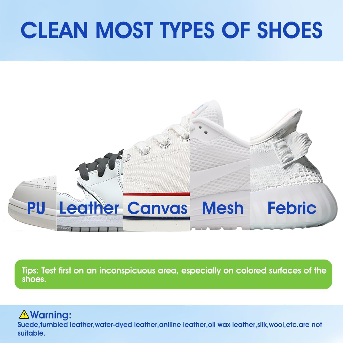 AROIC 50 Pack Shoe Cleaner Wipes, Sneaker Quick Wipes Heavy Duty Stain Removal for Leather, Febric, Canvas & Mesh, Travel Portable Single-Use Cleaning Wet Wipe, Essential Shoe Cleaning Supplies image number 4