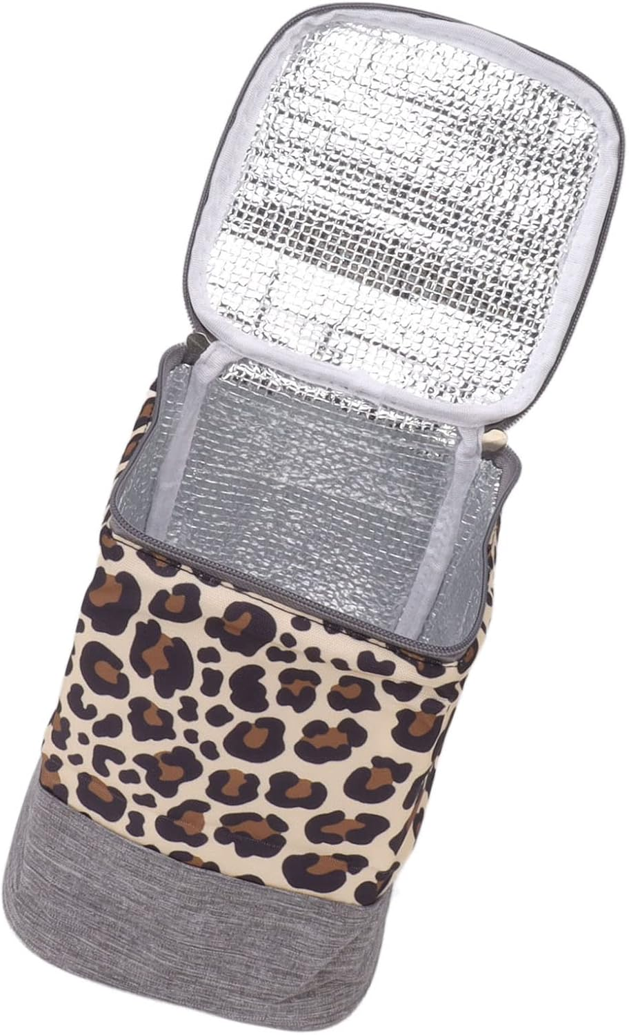 Thermal Baby Bottle Bag, Easy Cleaning Breastmilk Warmer Cooler Carrier Bag Side Pocket Design 3L with Handle for Travel image number 5