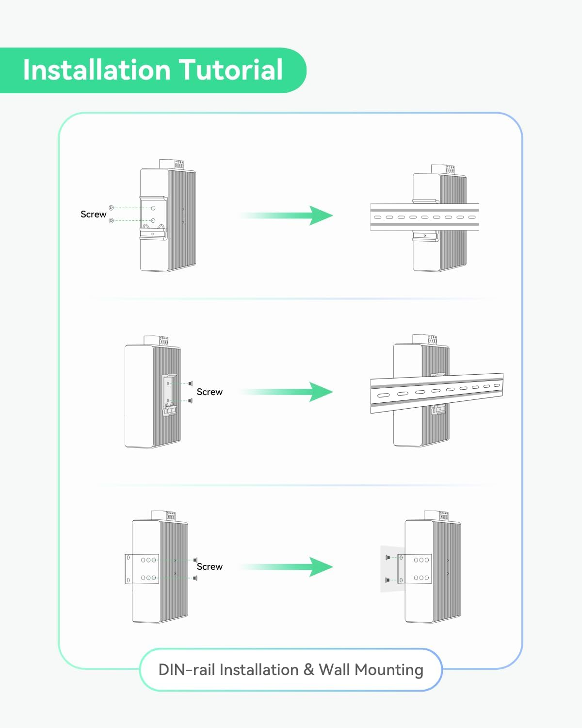 LINOVISION Industrial 5 Ports Full Gigabit DC12V Poe++ Switch for Solar or RV UPS System, Supports DC 9~54V Input, 4 BT90W Poe++ Ports for Poe Lighting and 1 Passive 24V Poe Port for Wireless Bridge image number 3
