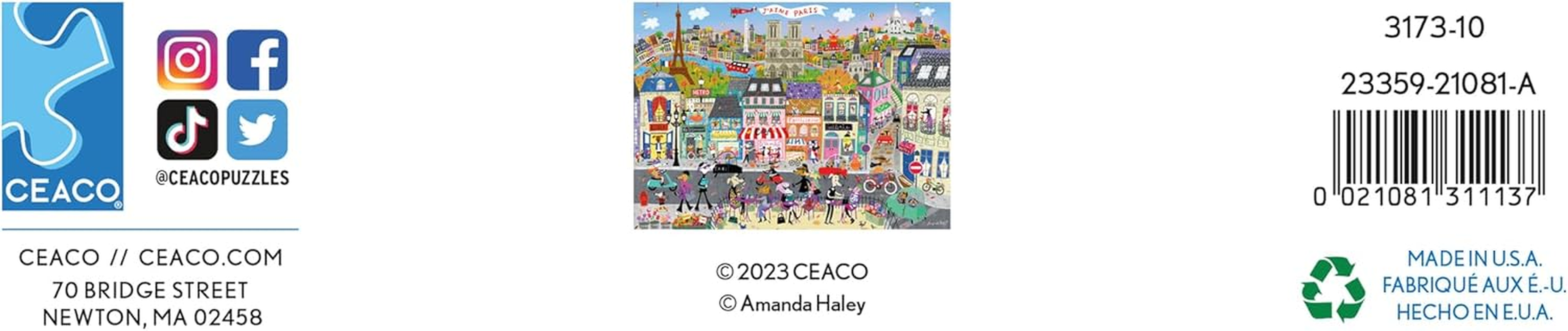 Ceaco - Shop Windows - Paris Windows - 1000 Piece Jigsaw Puzzle