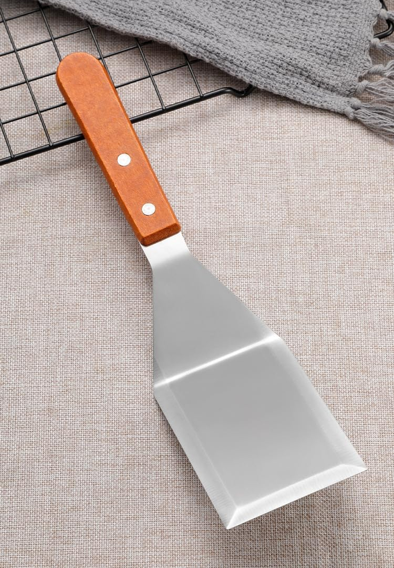 Kitchen Utensils Shovel Hamburger Shovel Stainless Steel Teppanyaki Cooking Barbecue Tools (Style1, One Size) image number 1