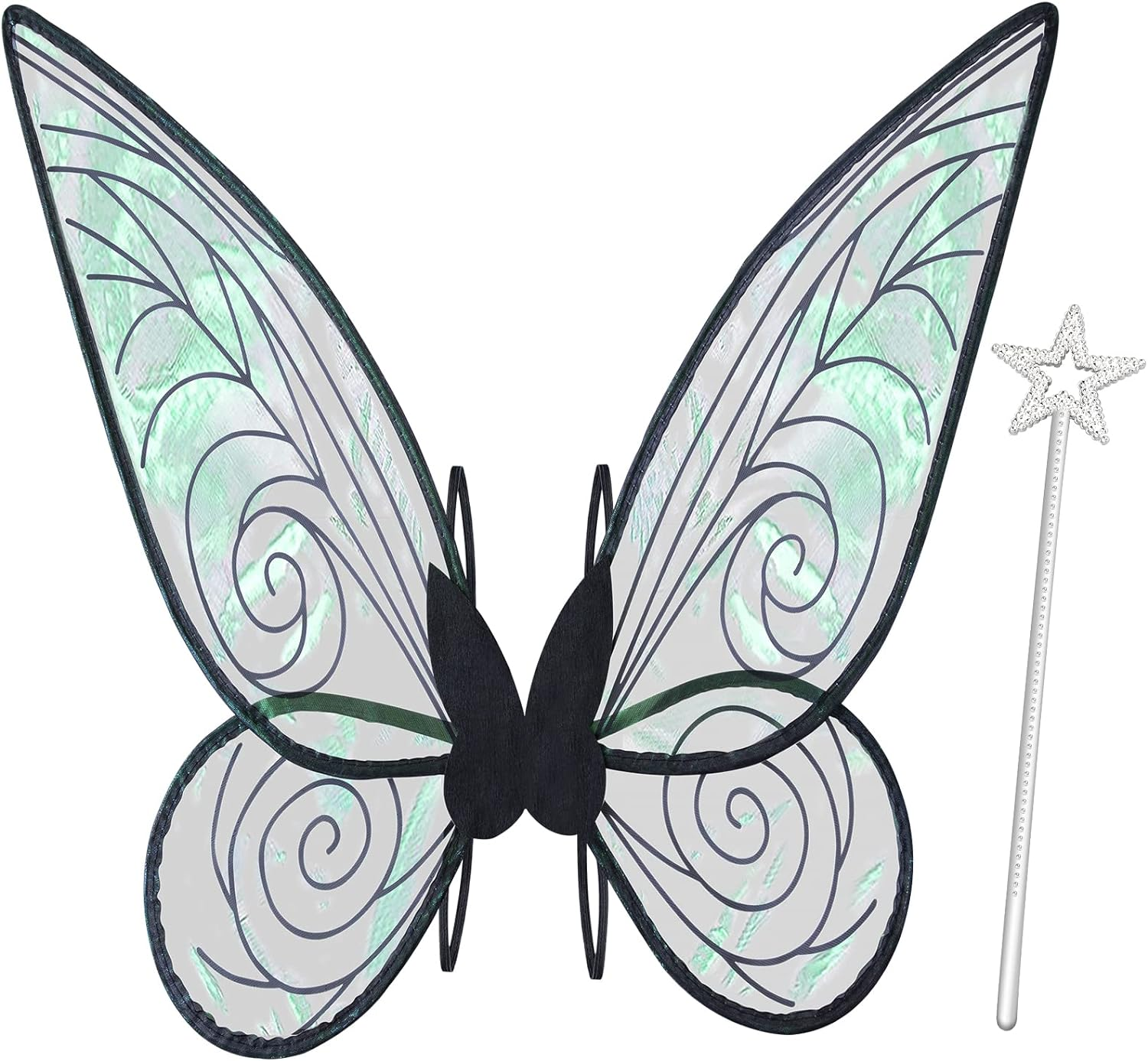 Fairy Wings for Adults,Butterfly Wings for Girls Women,Halloween Costume Sparkle Angel Wings Dress up Party Favor