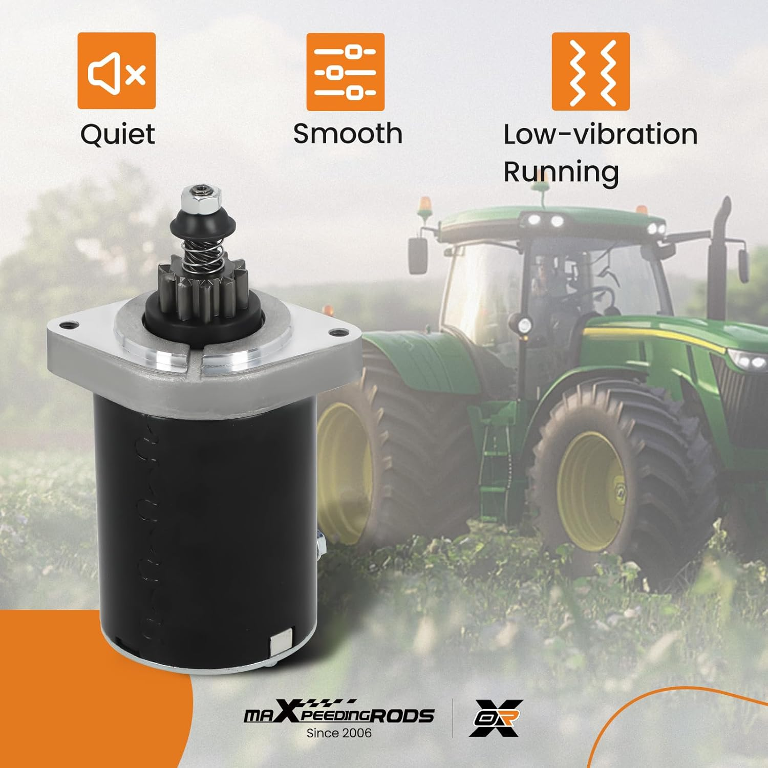 Maxpeedingrods Starter Motor for Kawasaki for Cub Cadet Mower FR691V, FR730V, FS541V, FS481V, FR600V, FR651V, 21163-0714, 21163-0727, 21163-7024, 21163-7034, 21163-7035, FR691V-AS04, Black image number 4