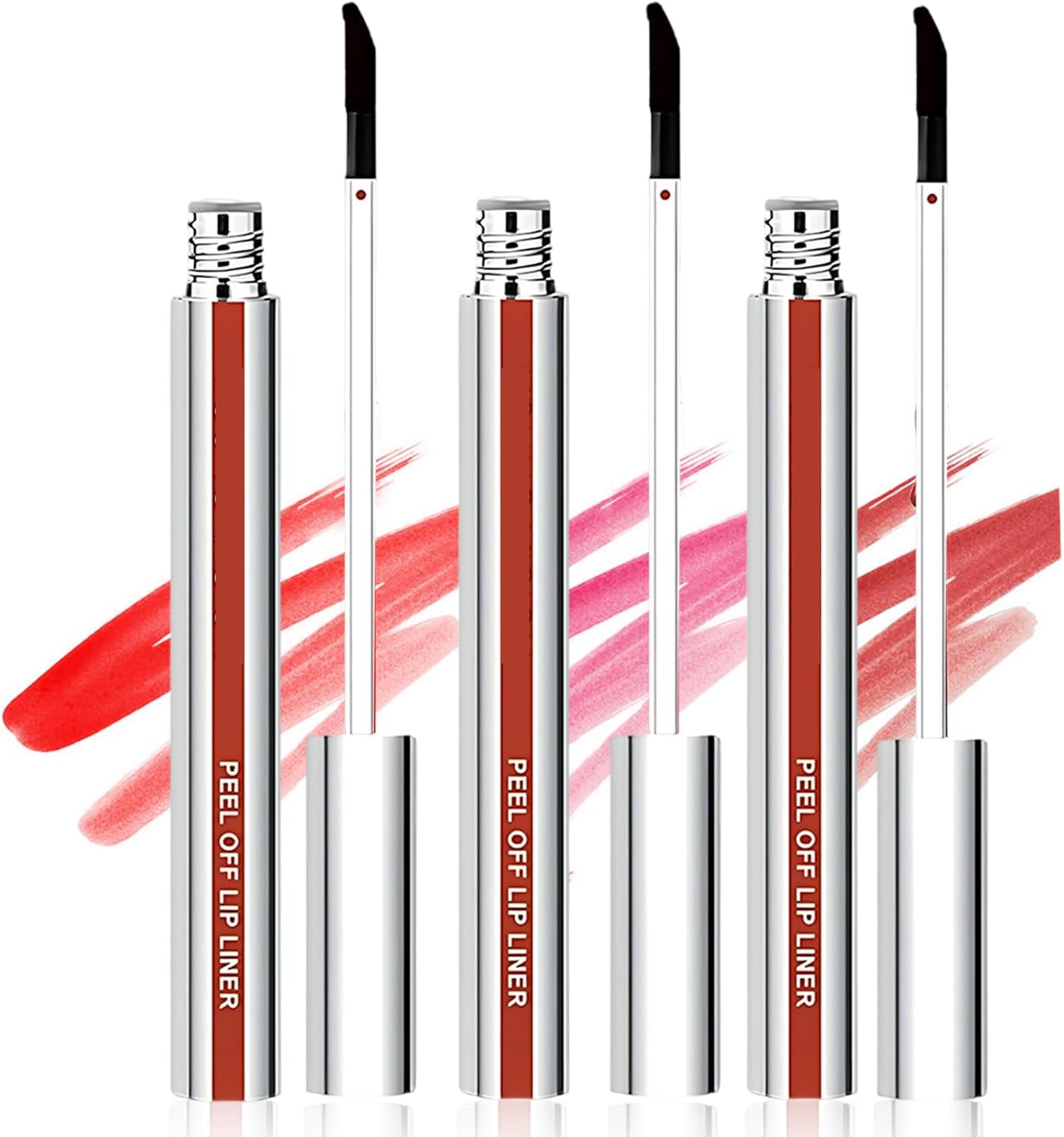 3-Pcs Lipsticks for Women, Long-Lasting Lip Tint & Lip Stain Peel Off, Matte Waterproof Formula for Daily Makeup & Special Occasions, Giftable Lip Contour Kit image number 4