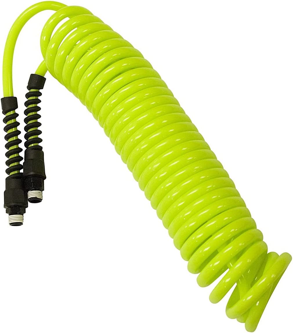 Flexzilla Polyurethane Recoil Air Hose, 1/4 In. X 25 Ft., Zillagreen - LP1425AFZ image number 1