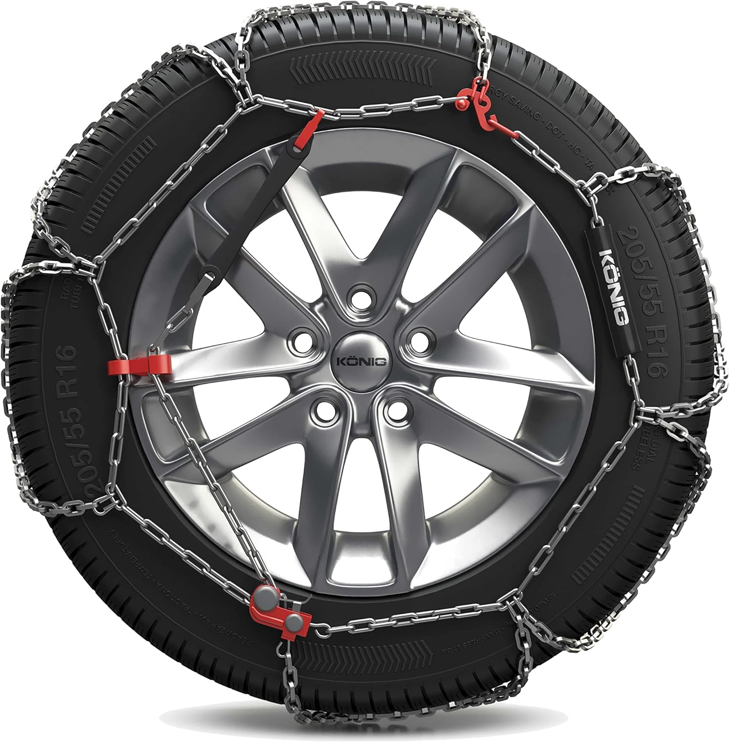 K&Ouml;NIG CB-12 104 Snow Chains, Set of 2 image number 6