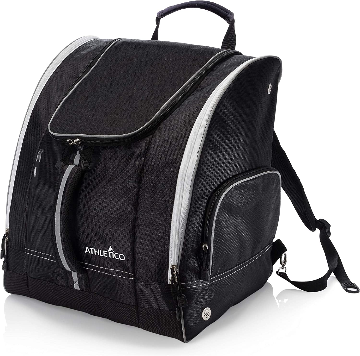 Athletico Ski Boot Bag - Skiing and Snowboarding Travel Luggage - Stores Gear Including Jacket, Helmet, Goggles, Gloves & Accessories - Venting and Grommets for Snow Drainage