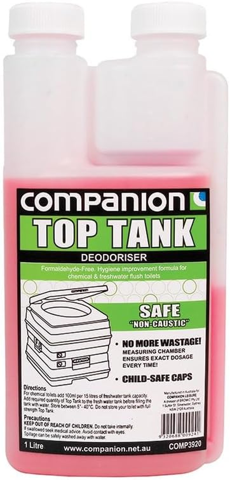 Companion Tanktop Toilet Chemical 1.0 Litre
