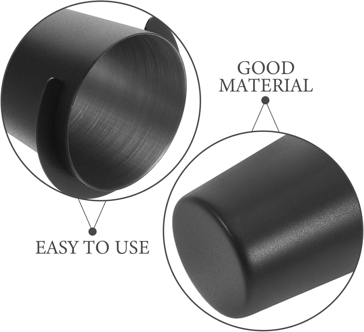 GLEAVI 304 Stainless Steel Espresso Machine Dosing Cup 53Mm Measuring Tool for Coffee Grounds Universal Powder Feeder Dispenser 1 Piece