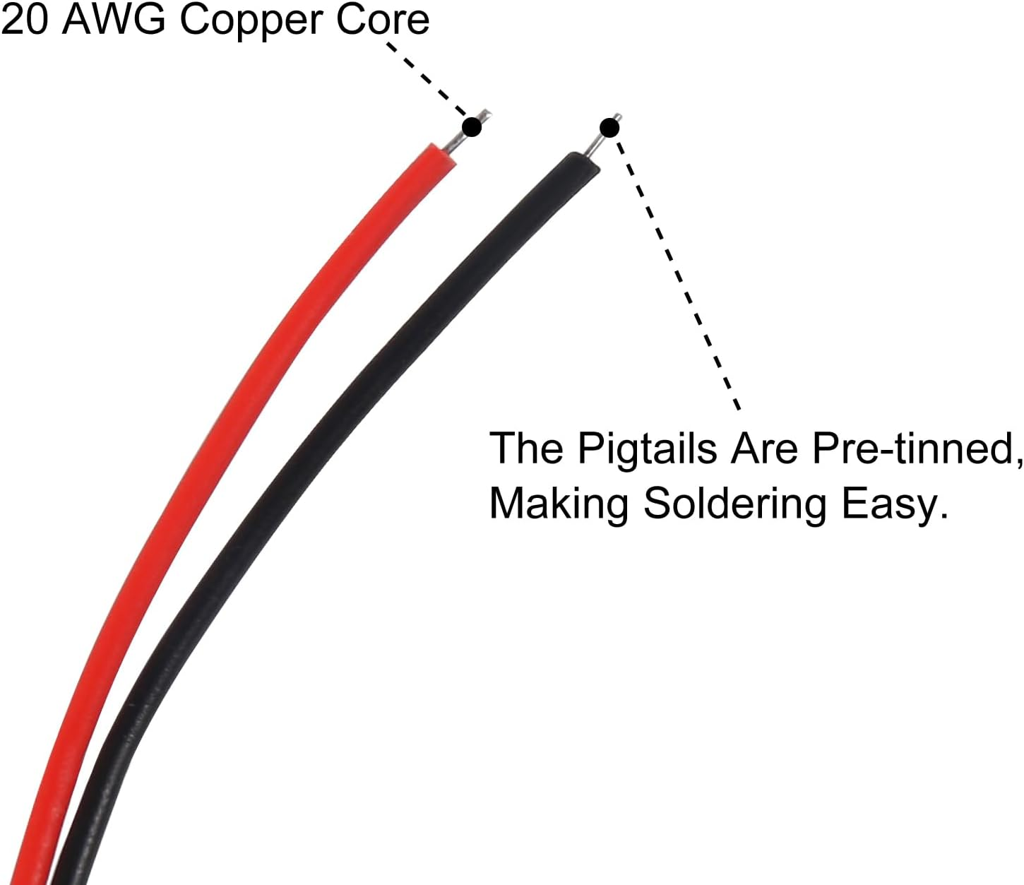 20Pairs 2Pin for JST SM Connectors for 5050 3528 5630 FCOB 3014 COB Single Color LED Strip Light Female Male 15Cm 22AWG Wire