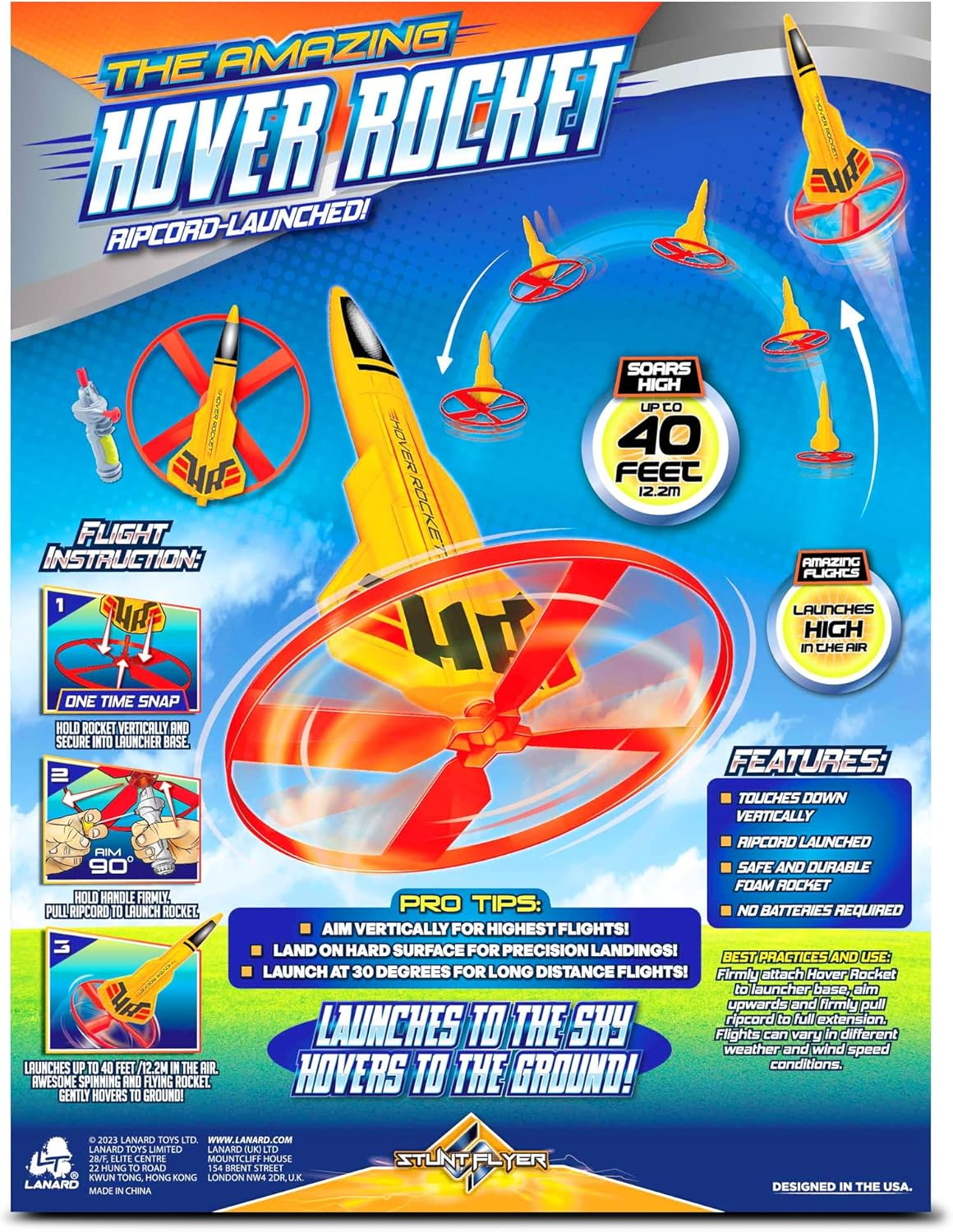 Stunt Flyer Ripcord Hover Rocket