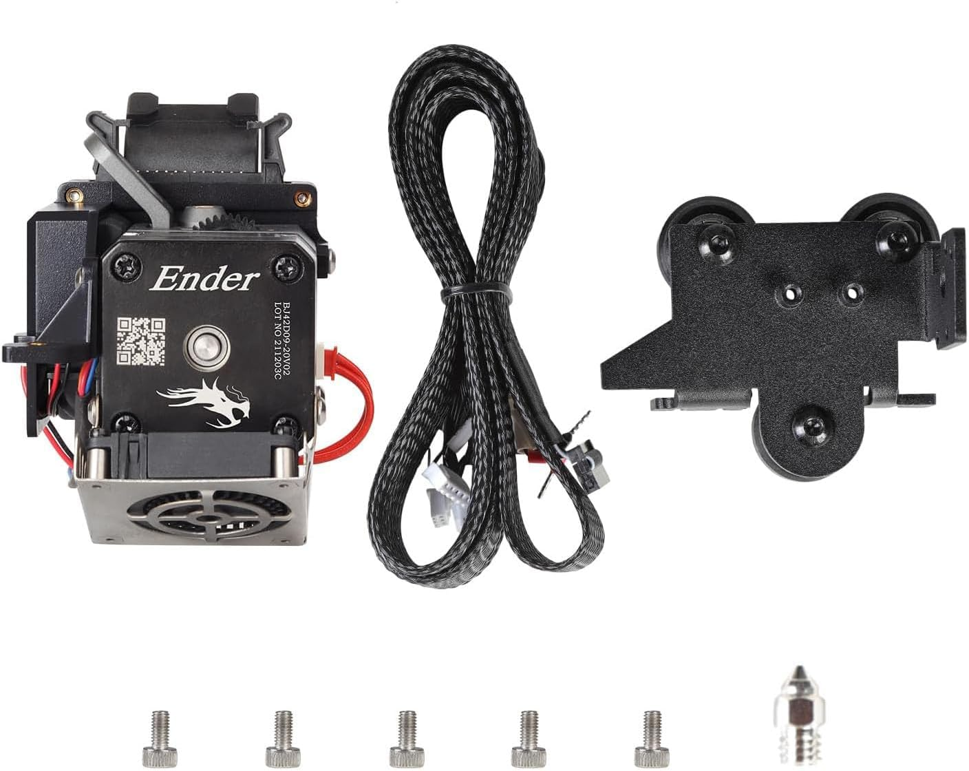 Sprite Direct Drive Extruder Pro Kit, All Metal Extruder Upgrade Kit for Ender 3/Ender 3 V2/Ender 3 Pro/Ender 3 Max 3D Printer,Dual Gear Dual Fan Design,Support BL Touch/Cr Touch