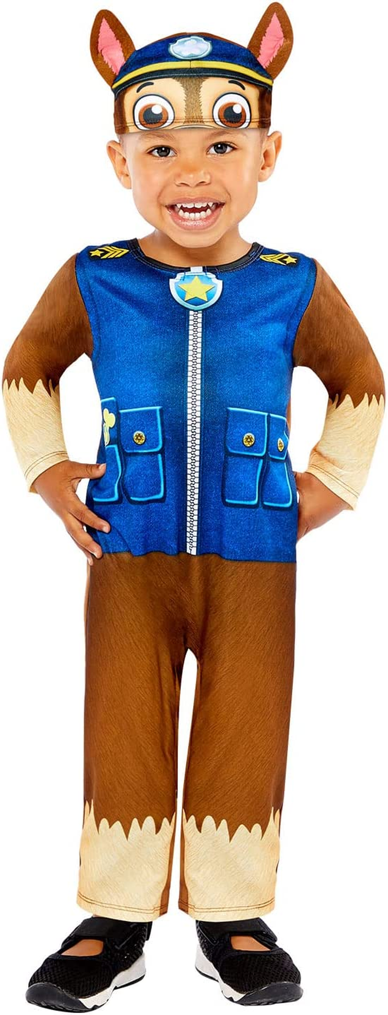 Amscan Child Toddlers Paw Patrol Chase Fancy Dress Book Day Costume Official Nickelodeon Outfit image number 4