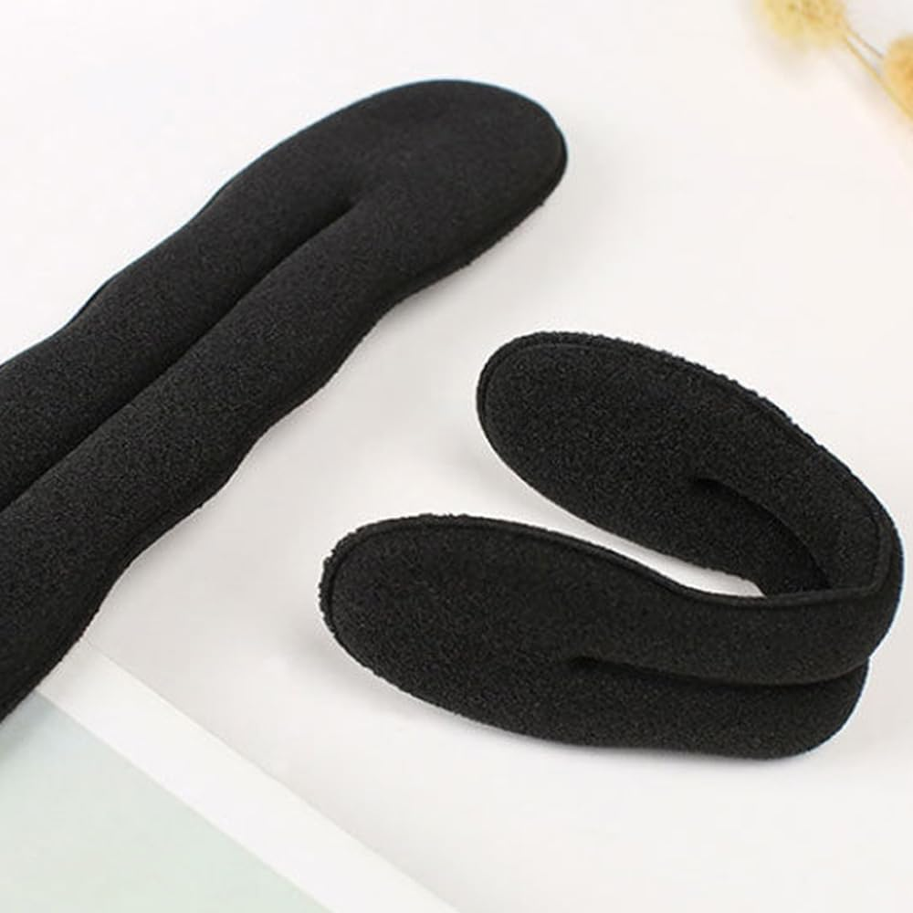 Visxcnu Pack of 4 Magic Hair Buns, 2 Large and 2 Small, Hair Bun Maker, Upgraded Hair Holder, Sponge Clips, Hair Styling Doughnut Bun Hair Twist Curler Donut Tools image number 2