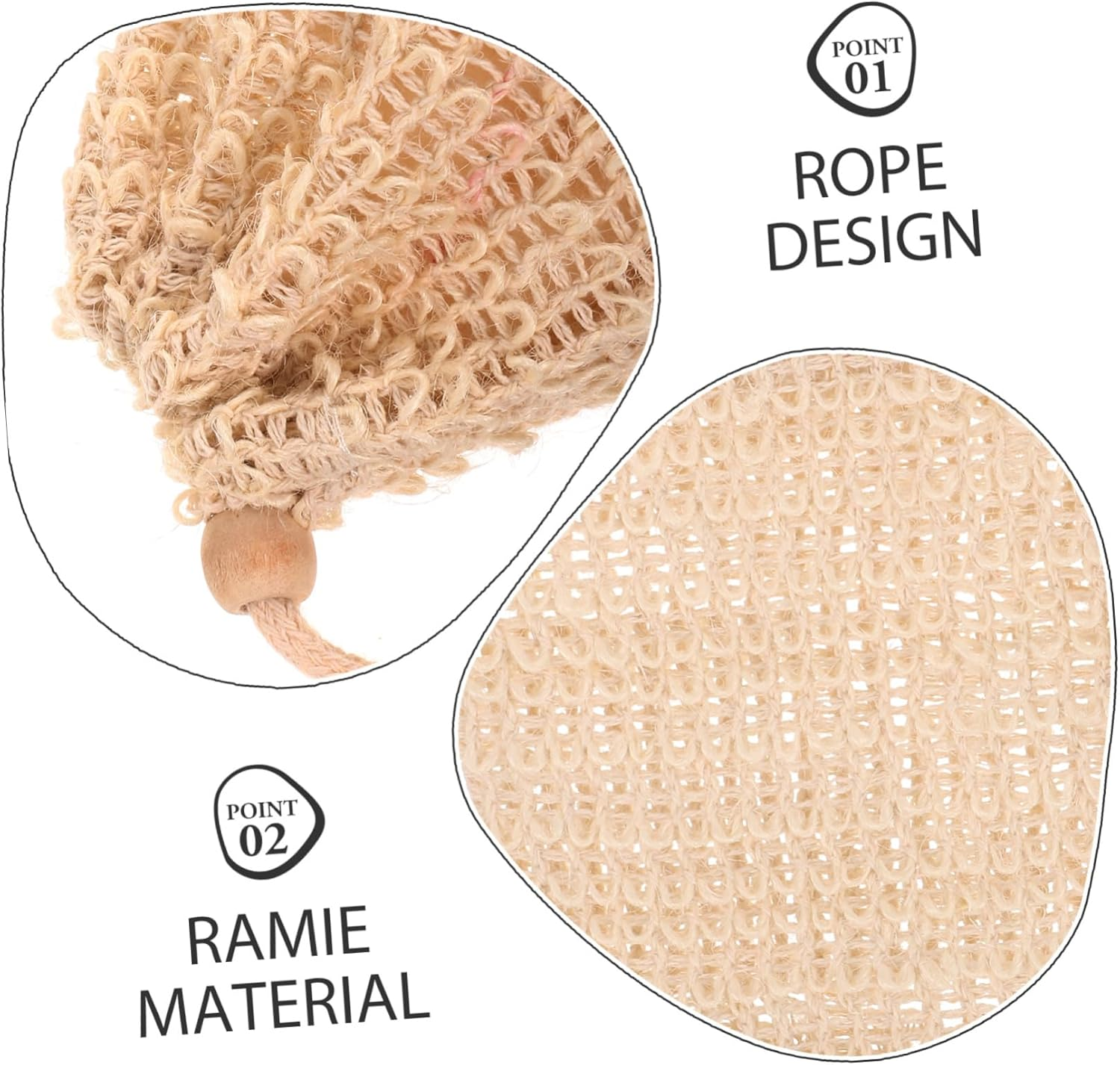 Parliky 10Pcs Cotton Linen Soap Pouches 9X14Cm Mesh Exfoliating Bags for Handmade Soap Bathing Accessories image number 5