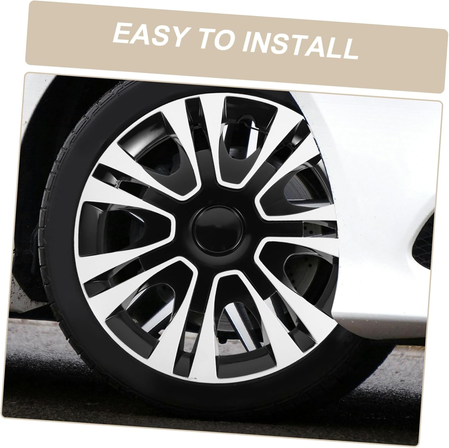 PENIKOKO Automotive Wheel Hub Covers Car Wheel Center Caps Hubcap Easy Attachment Rim Protector for Car and Truck image number 5