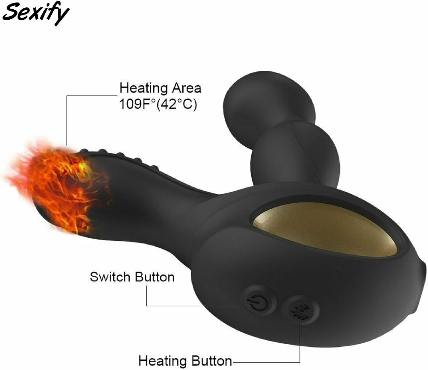 360&deg; Rotating Vibrating Anal Plug, G-Spot Anal Butt Plug Dildo Sex Toy for Men Vibrator Stimulator with Powerful Modes, Prostate Massager Anal Vibrator Remote Control Adult Sex Toys